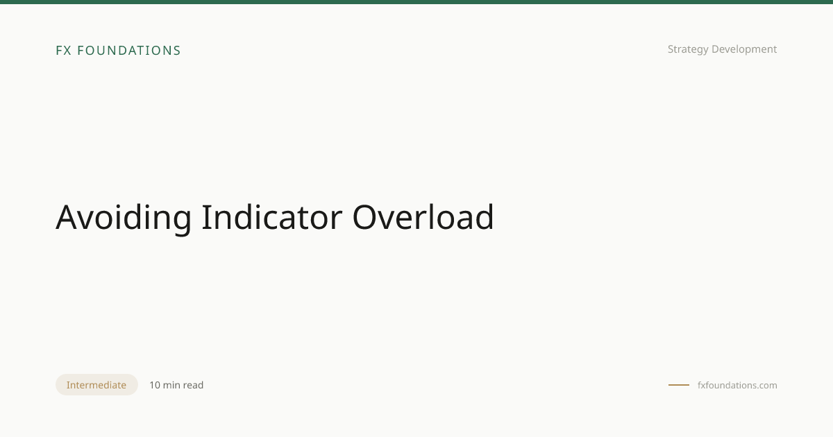 Avoiding Indicator Overload | Free Intermediate Forex Lesson | FX ...
